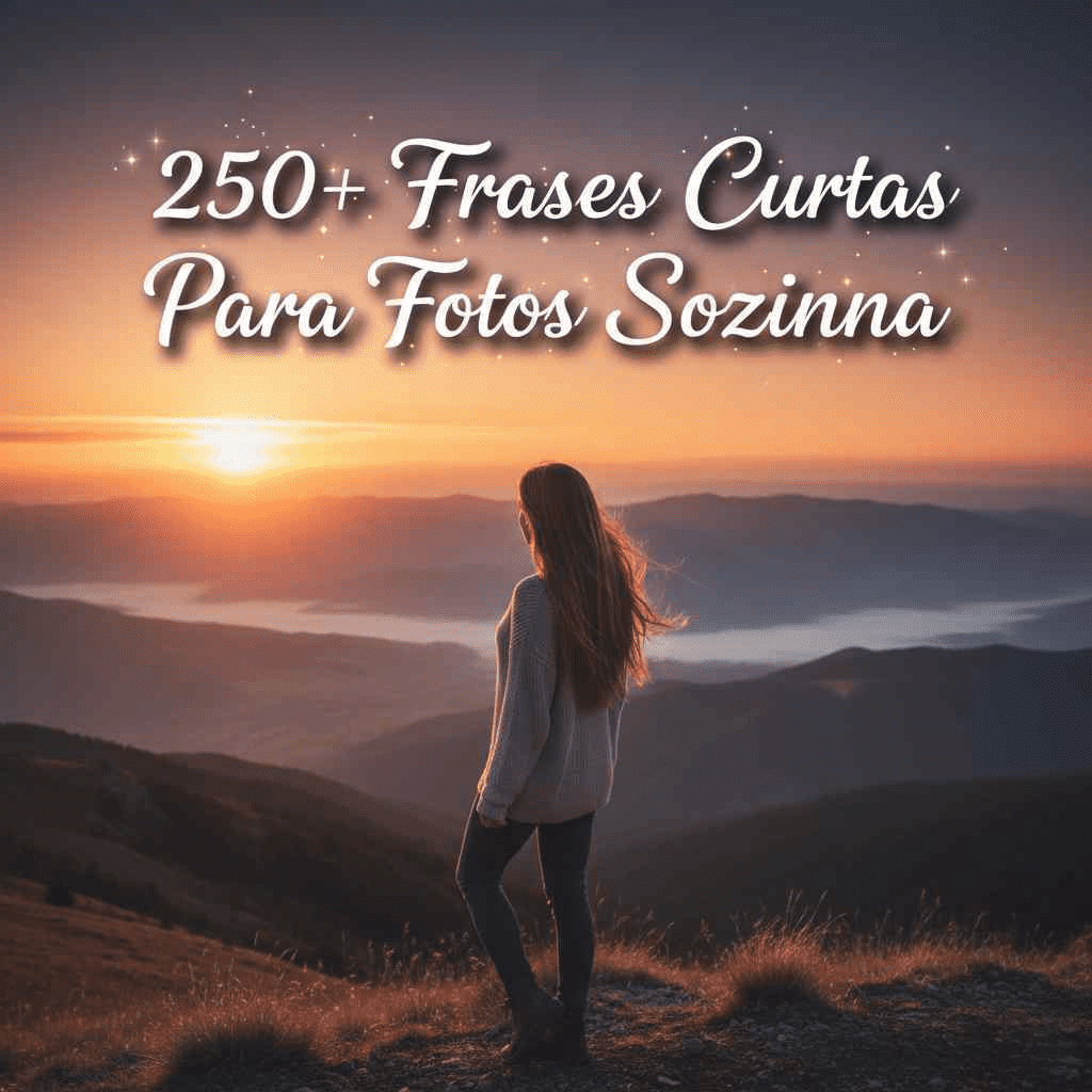 Frases para Foto Sozinha: Legendas Intensas, Reflexão, Tumblr, Instagram